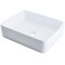 Novatto Rectangular White Porcelain Vessel Sink with Matte Black Drain Set NP-01321MB - alternate 5